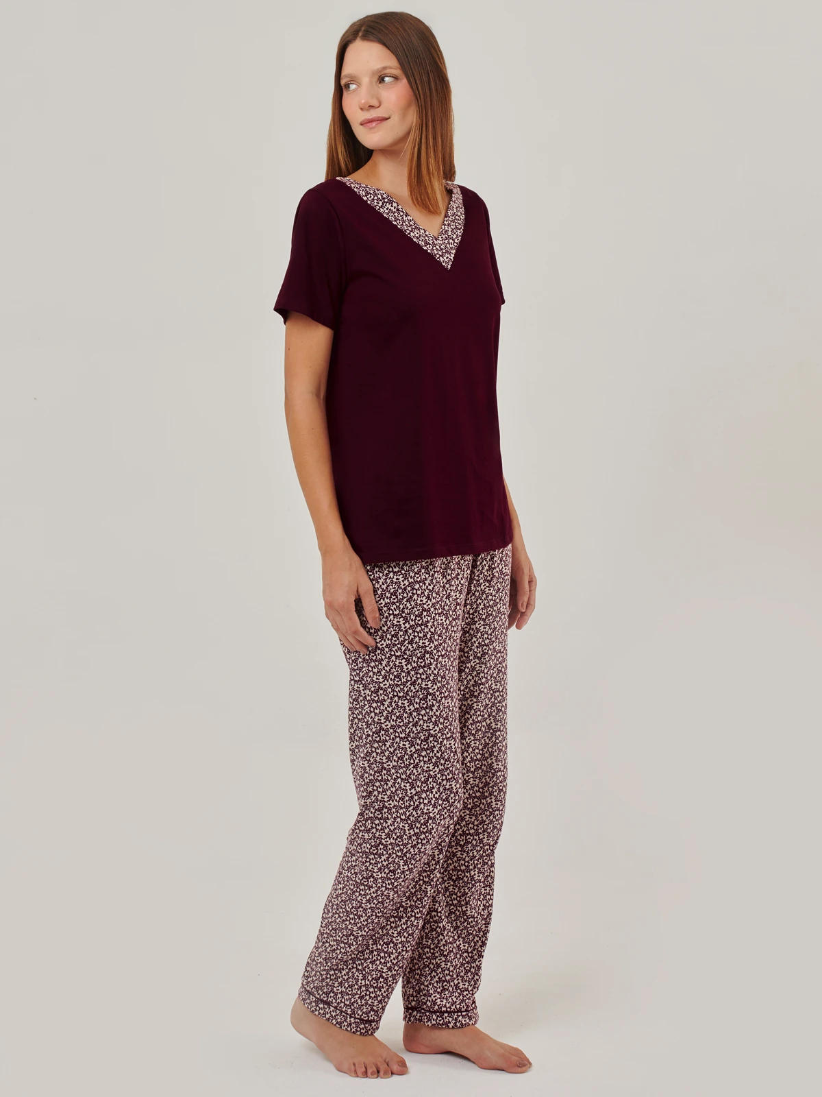 PIJAMA MANGA CORTA MUJER AZIZ DUNA - 3