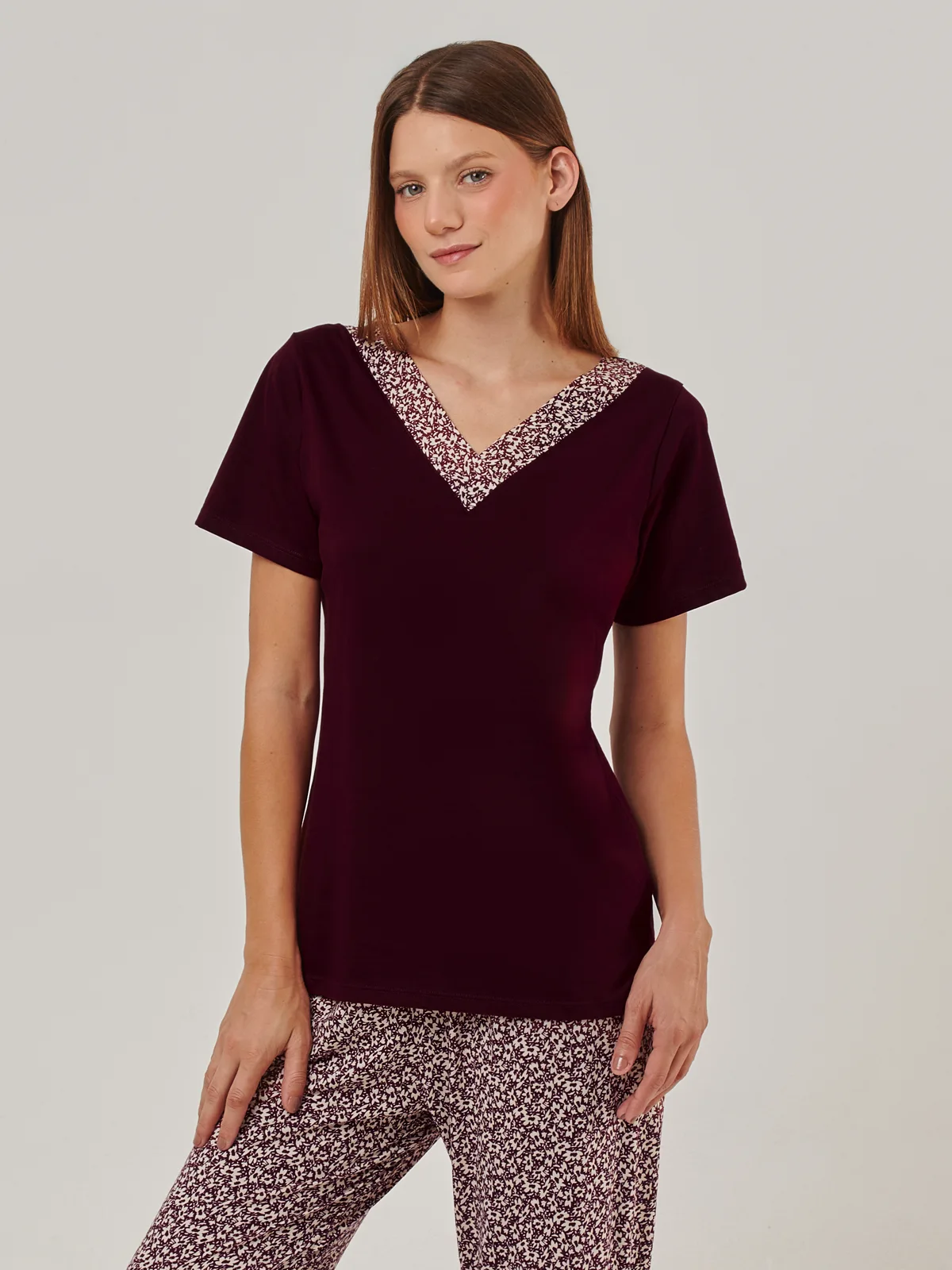 PIJAMA MANGA CORTA MUJER AZIZ DUNA - 4