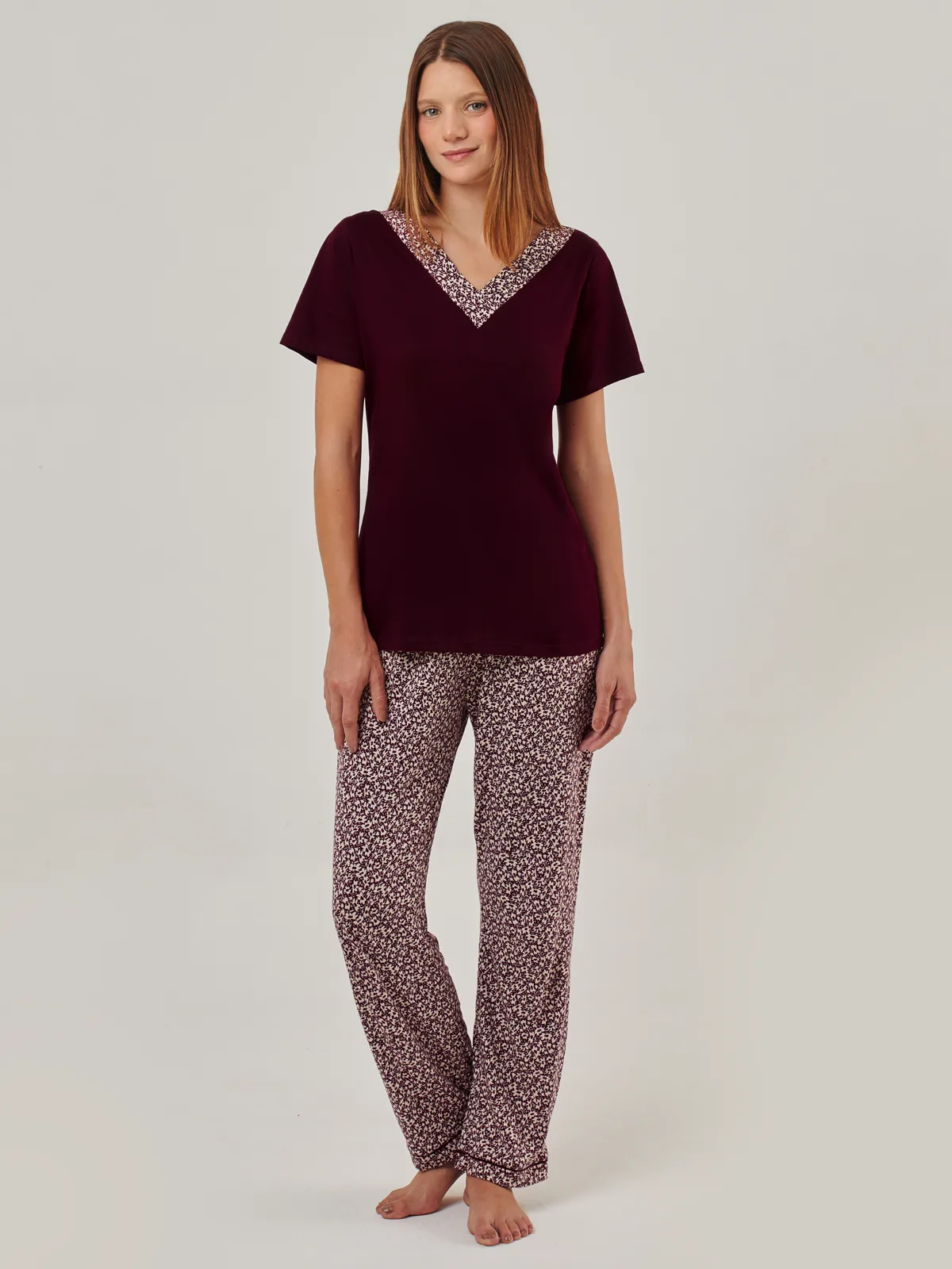 PIJAMA MANGA CORTA MUJER AZIZ DUNA - 1