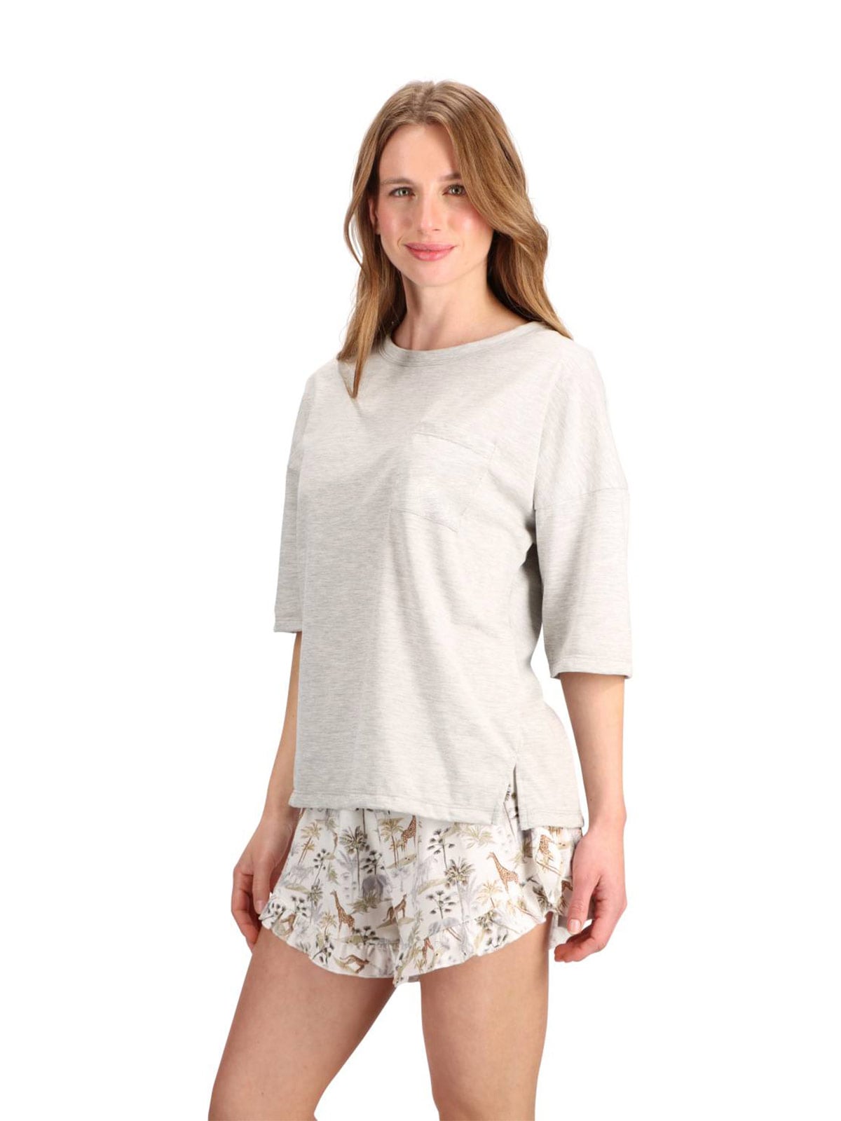 PIJAMA CORTO ALGODÓN MUJER CAFFARENA - 2