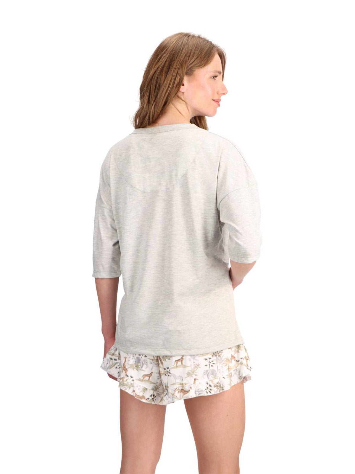 PIJAMA CORTO ALGODÓN MUJER CAFFARENA - 3