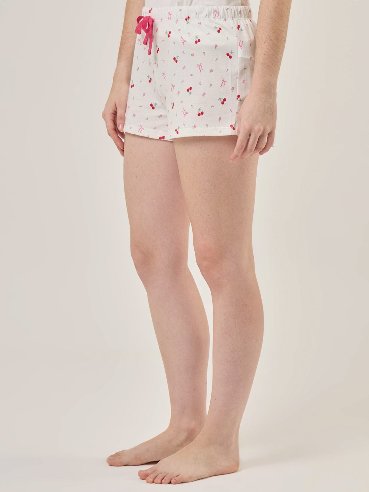 SHORT DE PIJAMA MUJER INDEX CEREZAS - 3