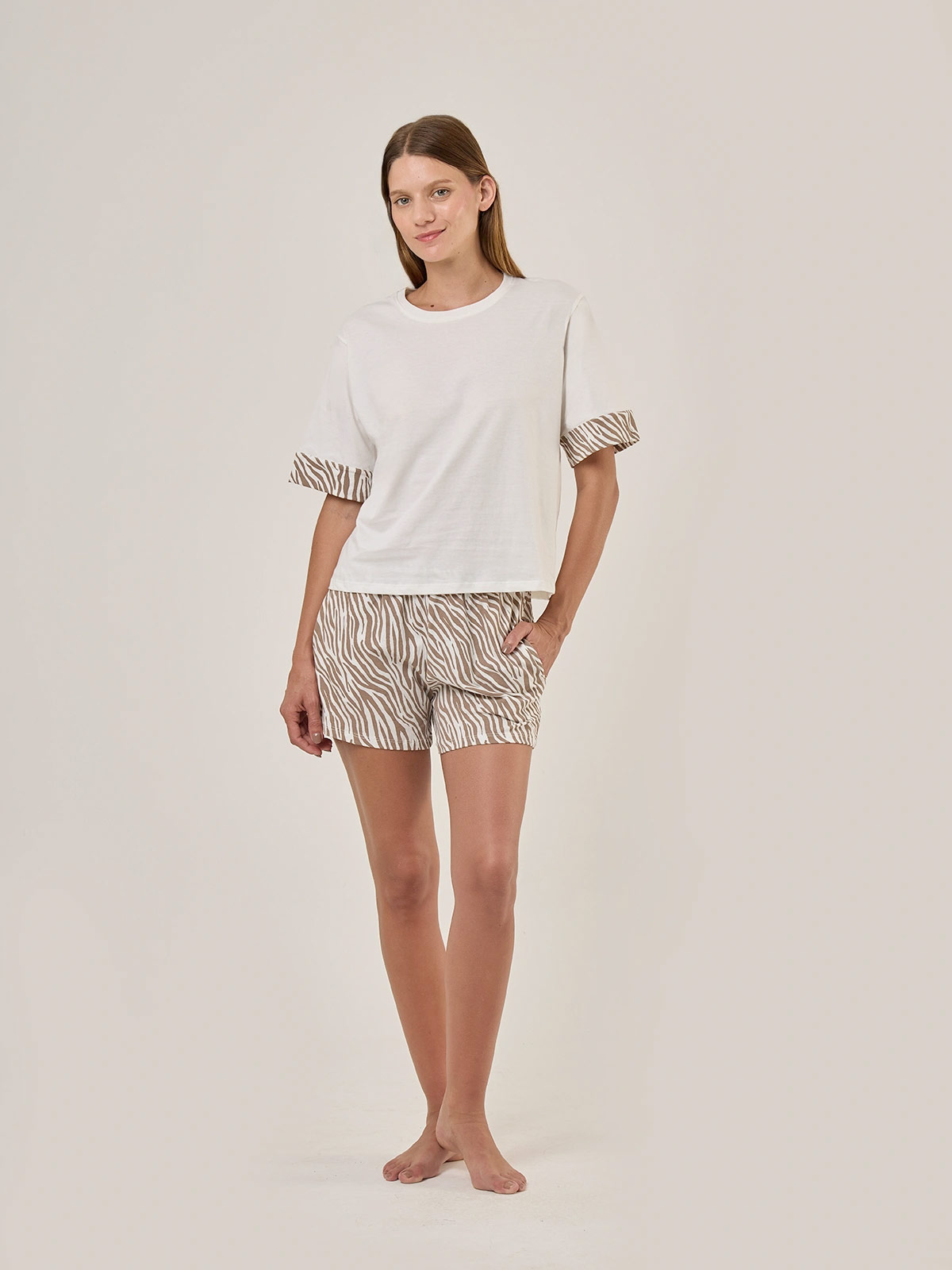 PIJAMA MUJER MARQUIS CAMISERA MANGA CORTA + SHORT - 5