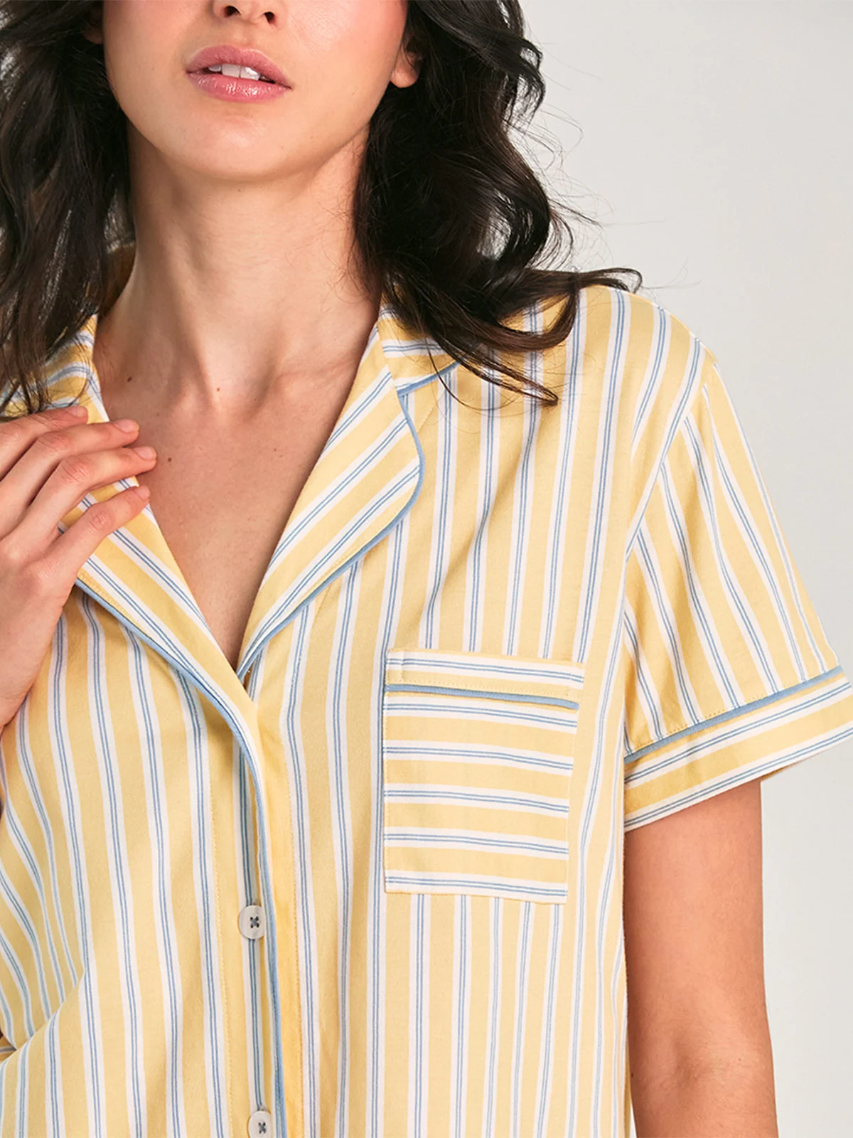 PIJAMA CUELLO CAMISERO ALGODÓN MUJER IN BLOOM BOYFRIEND VERA HONEY - 2