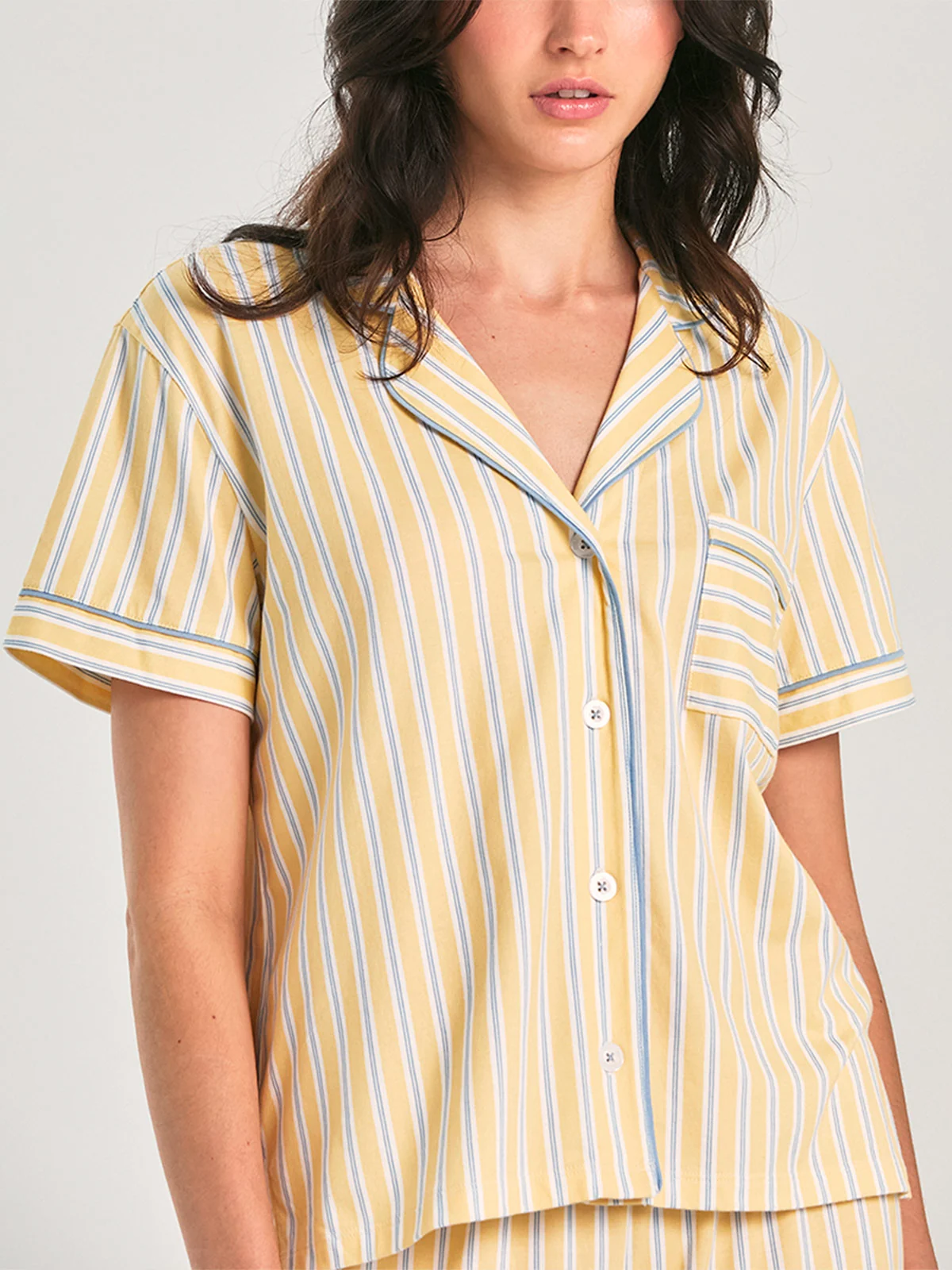 PIJAMA CUELLO CAMISERO ALGODÓN MUJER IN BLOOM BOYFRIEND VERA HONEY - 3