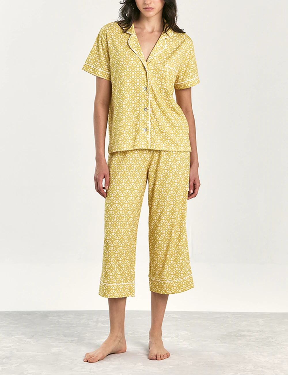 PIJAMA MANGA CORTA MUJER IN BLOOM BOYFRIEND VERA CAPRI SOLEI - 1