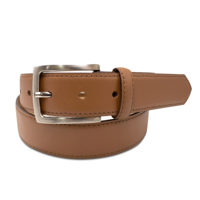 CORREA CUERO TABU FORMAL FRANY CINTURÓN CAMEL HOMBRE - 1