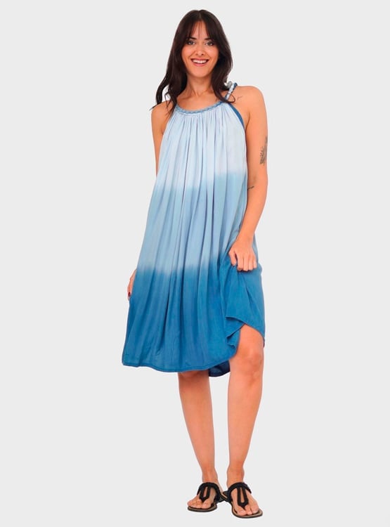 VESTIDO CORTO MUJER BAGUS AZUL XENIA - 1