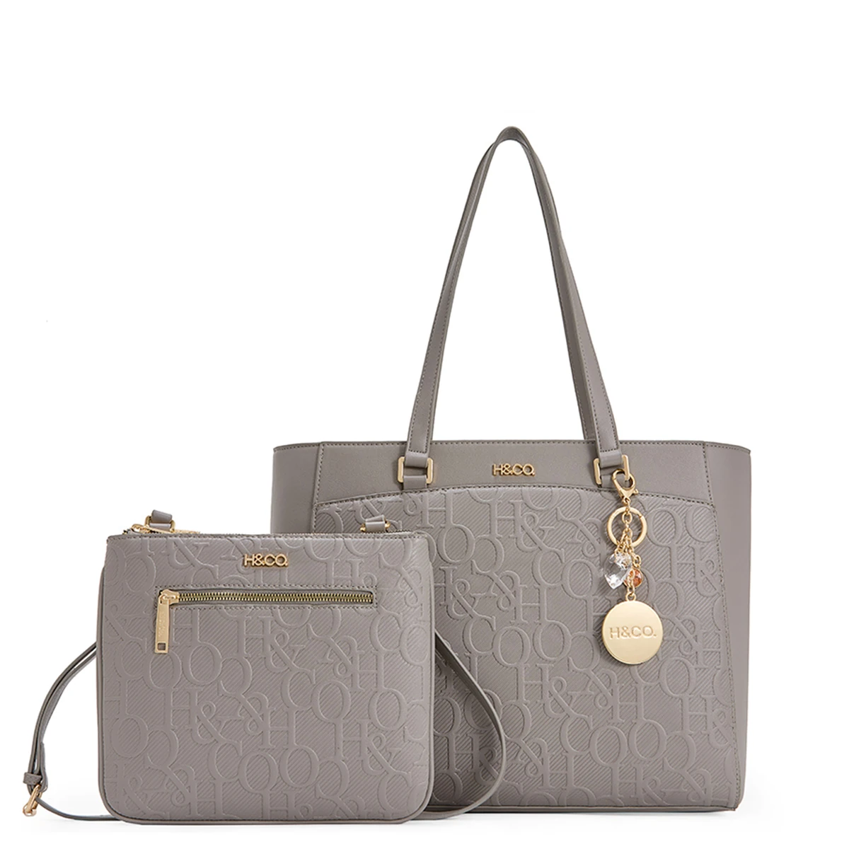 SET CARTERA TOTE H & CO. P319F25 GRIS - 1