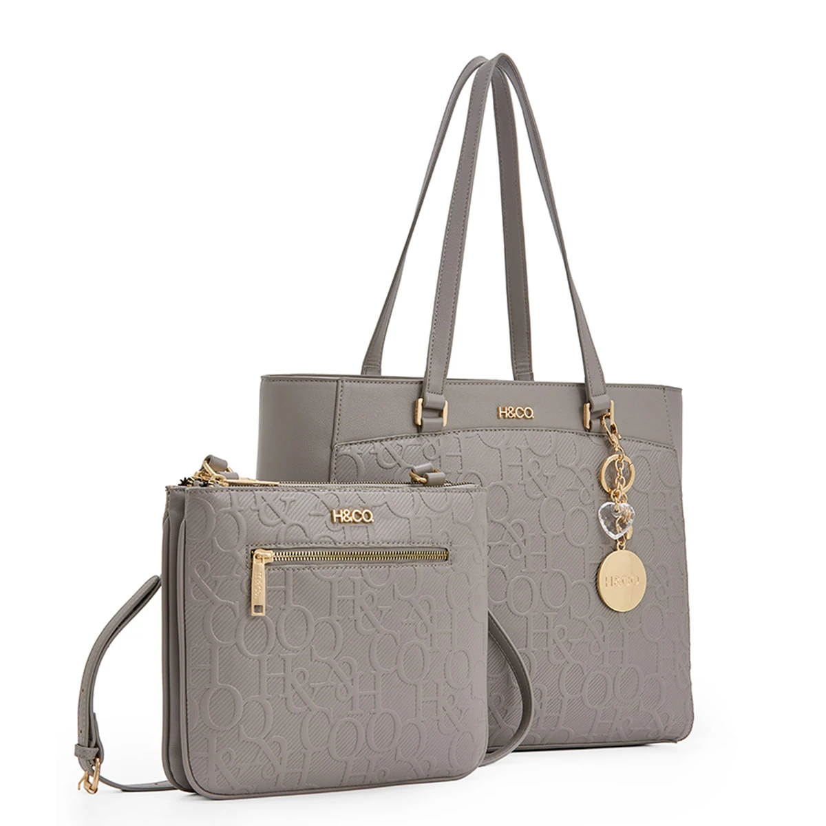 SET CARTERA TOTE H & CO. P319F25 GRIS - 2