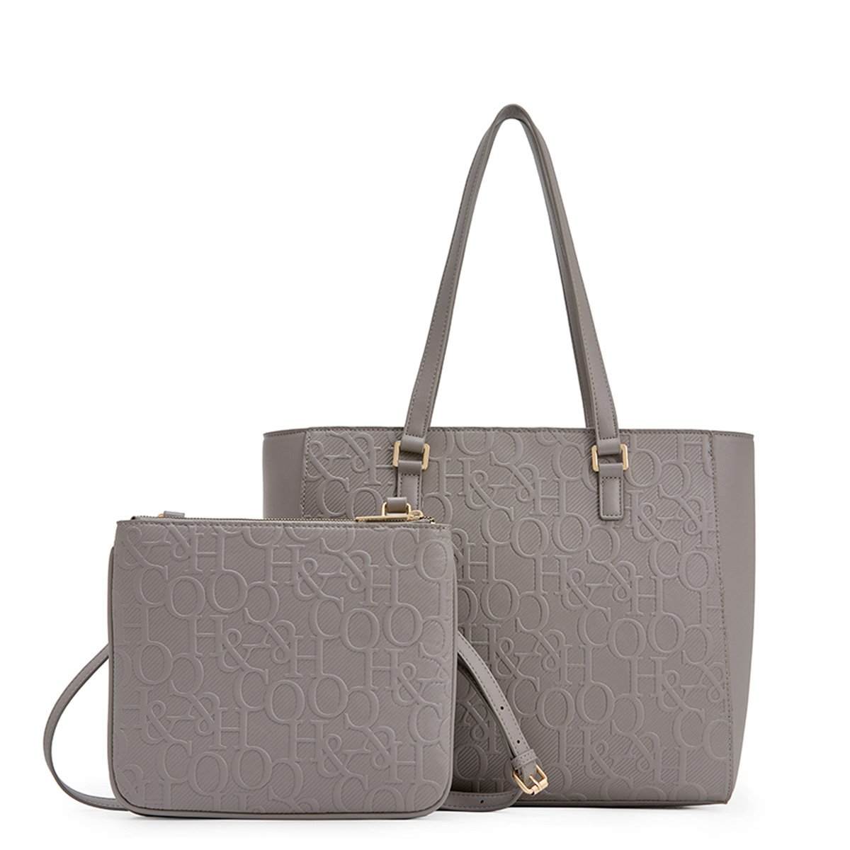 SET CARTERA TOTE H & CO. P319F25 GRIS - 3