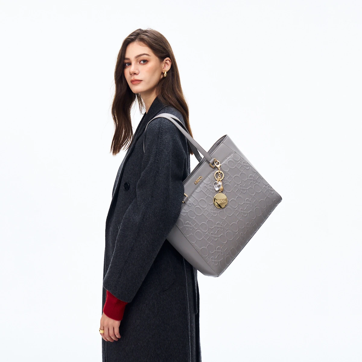 SET CARTERA TOTE H & CO. P319F25 GRIS - 6