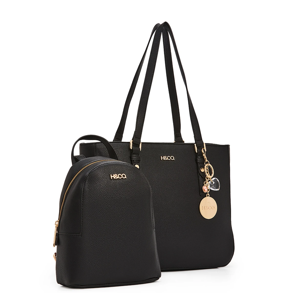 SET CARTERA TOTE H & CO. P327F25 NEGRO - 2