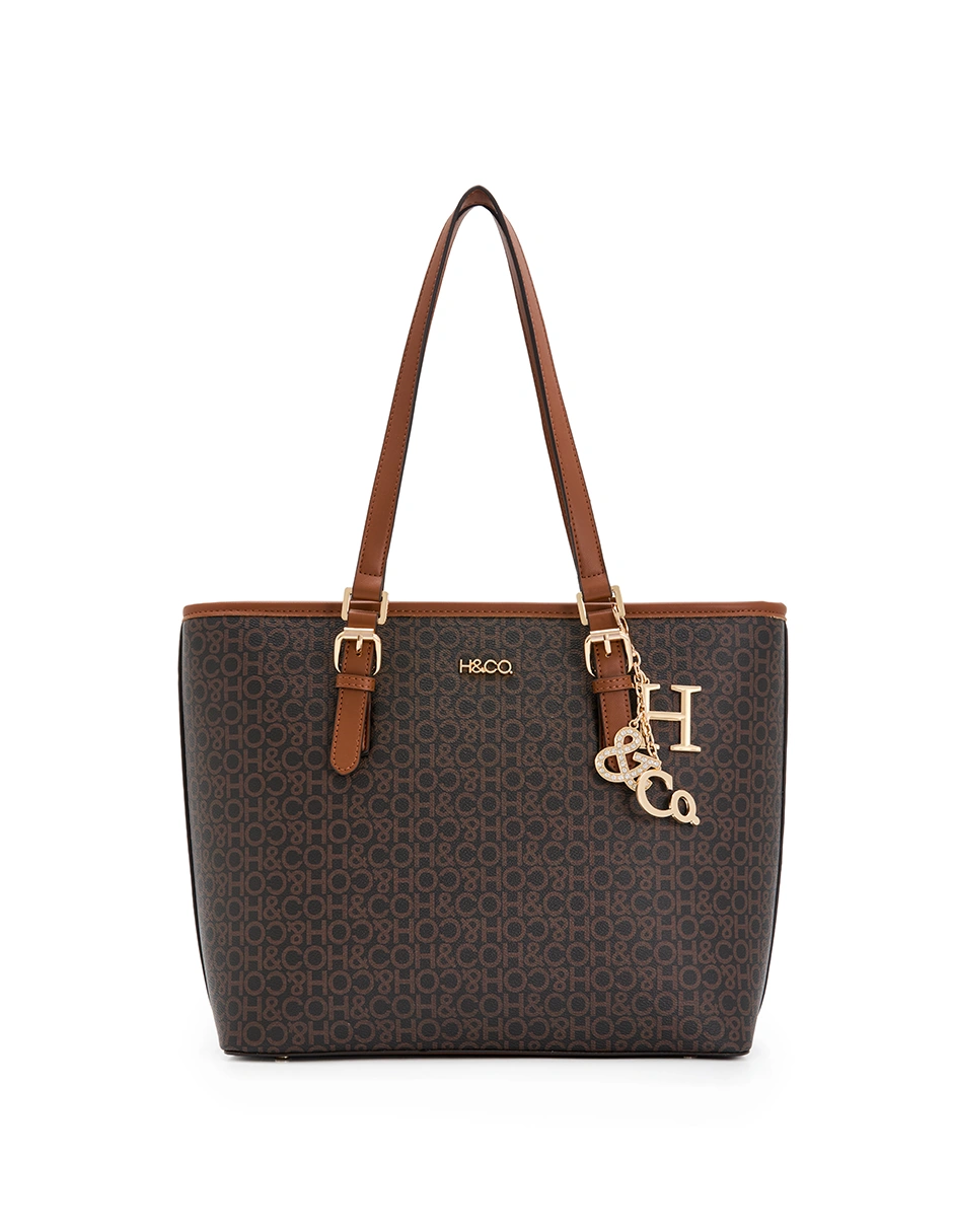 BOLSO TOTE H&CO. DIMITRA 8088 CAFÉ - 1