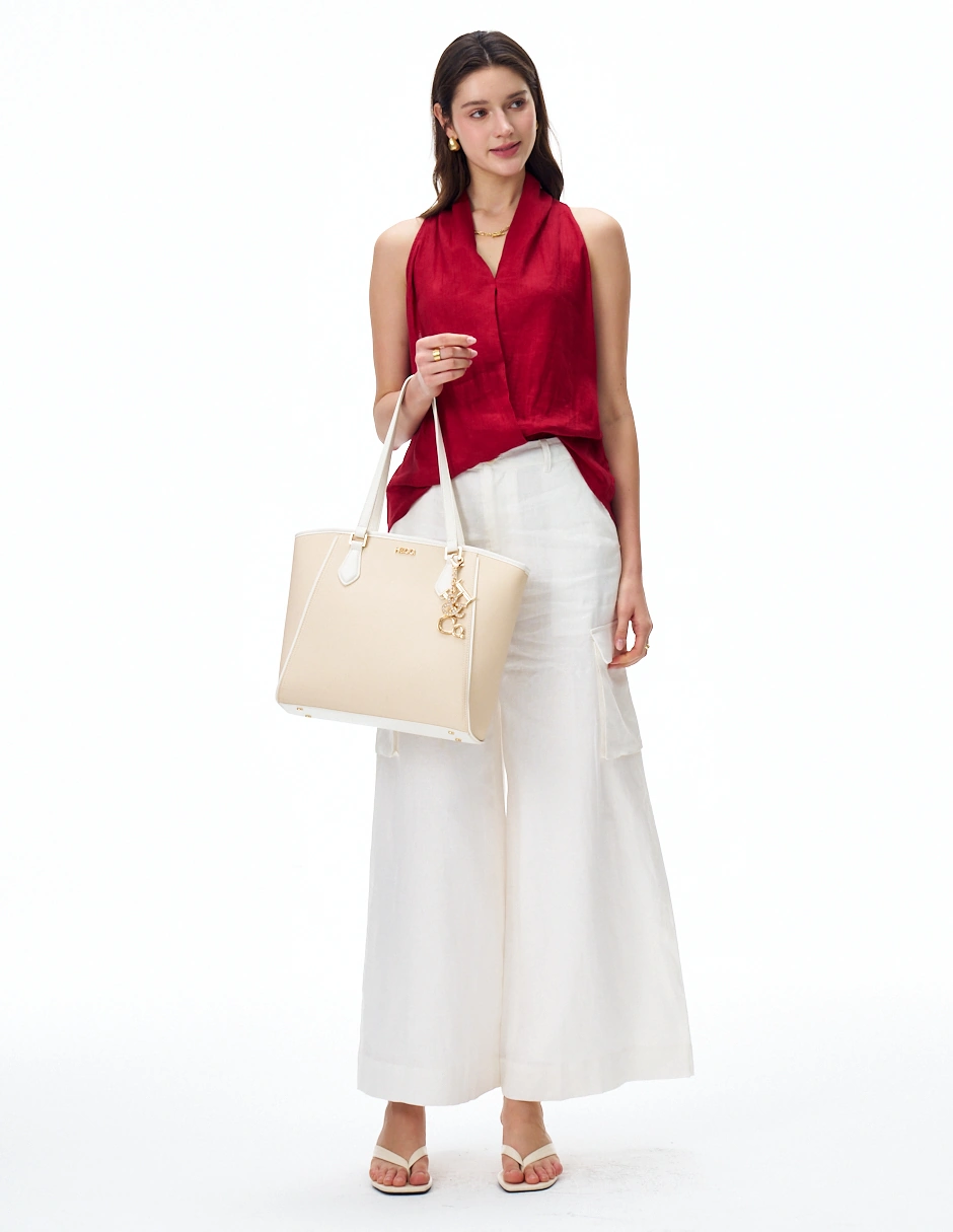 BOLSO TOTE H&CO. ARIADNE 8092 BLANCO - 7