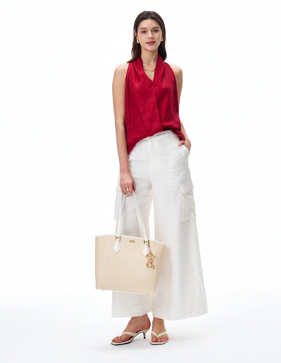 BOLSO TOTE H&CO. ARIADNE 8092 BLANCO - 8