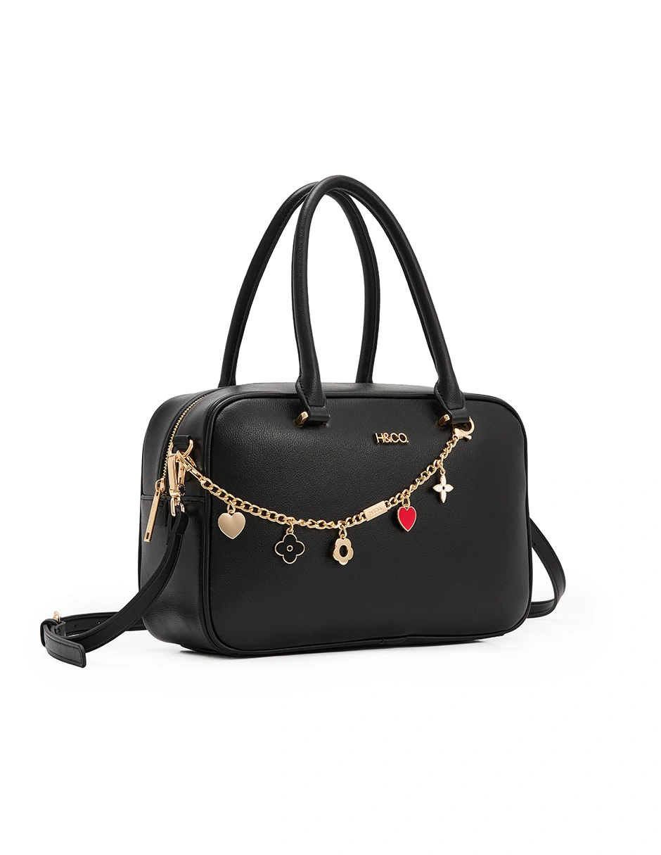 BOLSO SATCHEL H&CO. THALASSA 8096 NEGRO - 2