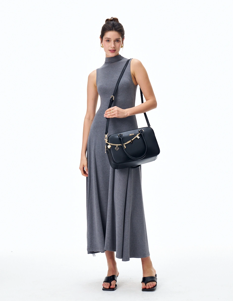 BOLSO SATCHEL H&CO. THALASSA 8096 NEGRO - 8
