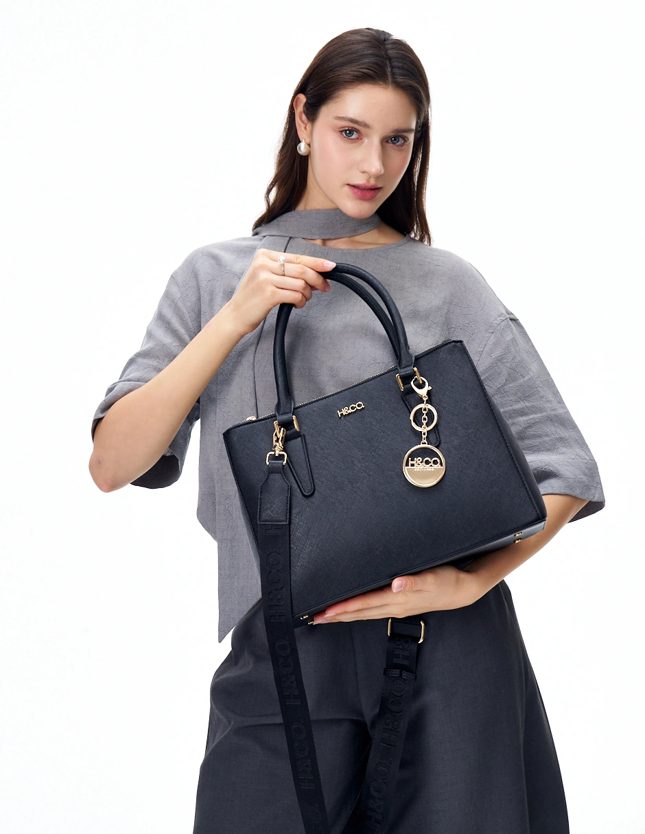 BOLSO TOTE H&CO. ELIANA 8108 NEGRO - 5