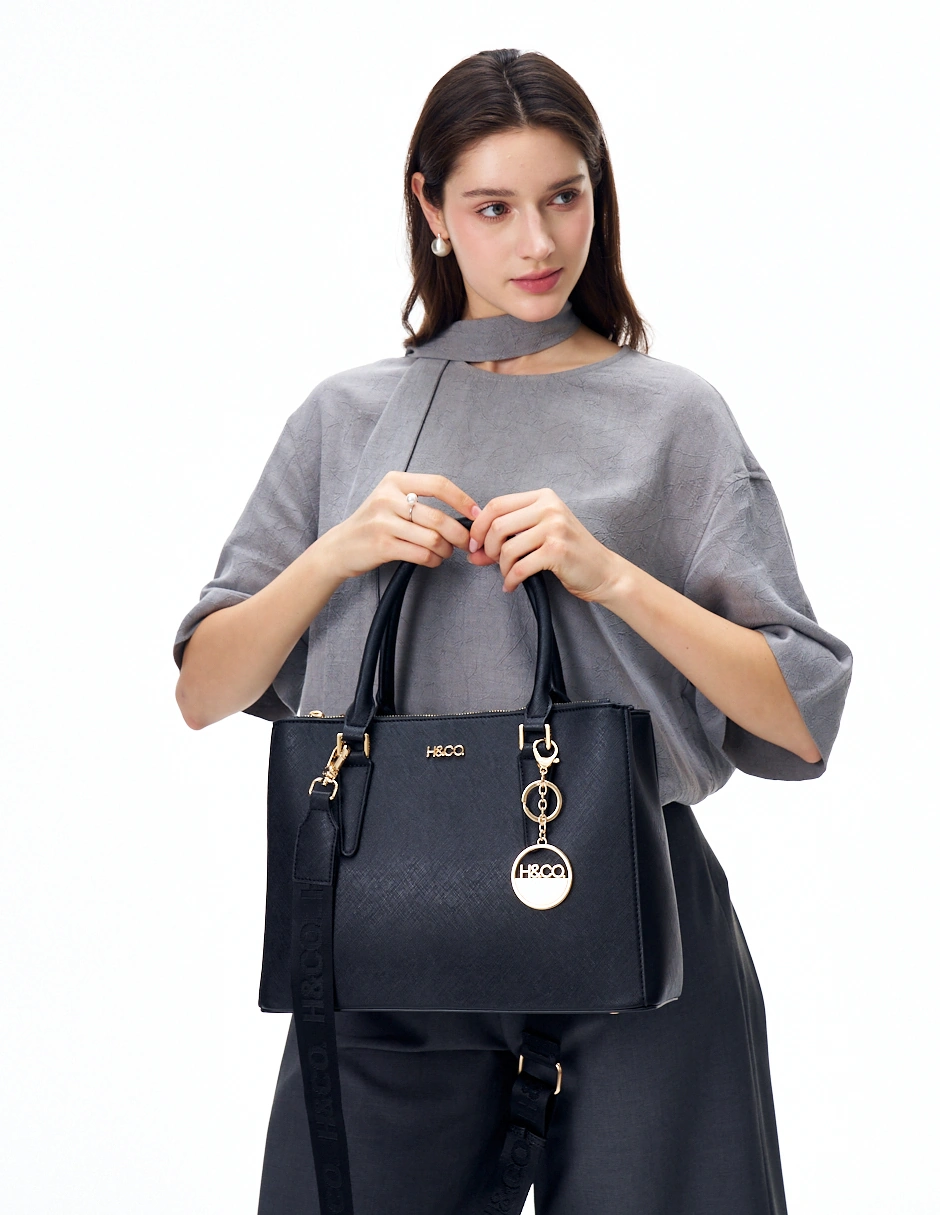 BOLSO TOTE H&CO. ELIANA 8108 NEGRO - 6