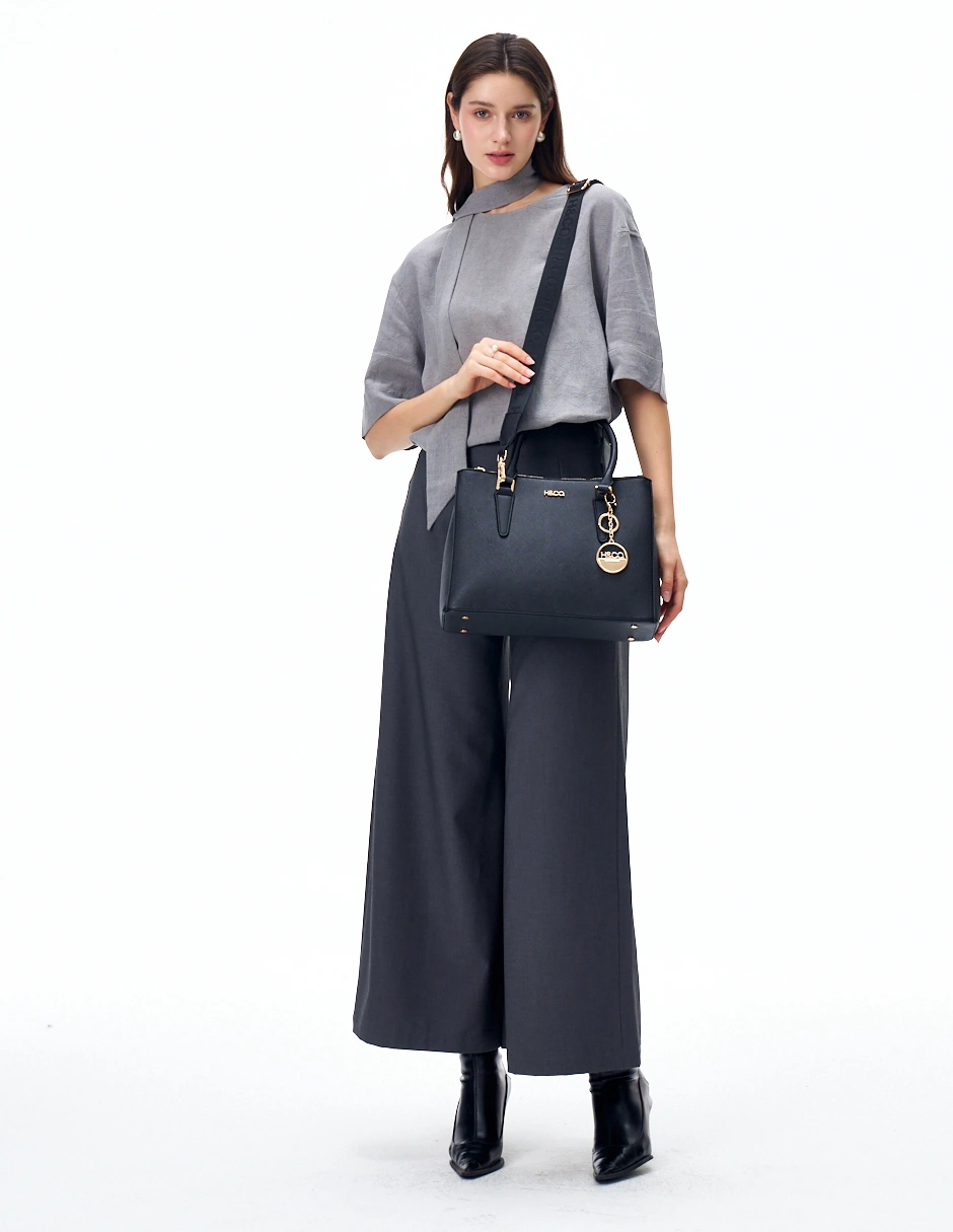 BOLSO TOTE H&CO. ELIANA 8108 NEGRO - 8