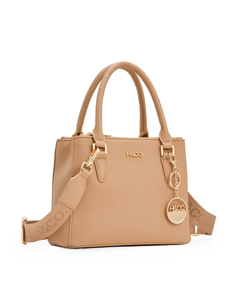 BOLSO SATCHEL H&CO. ELIANA 8109 TAUPE - 2