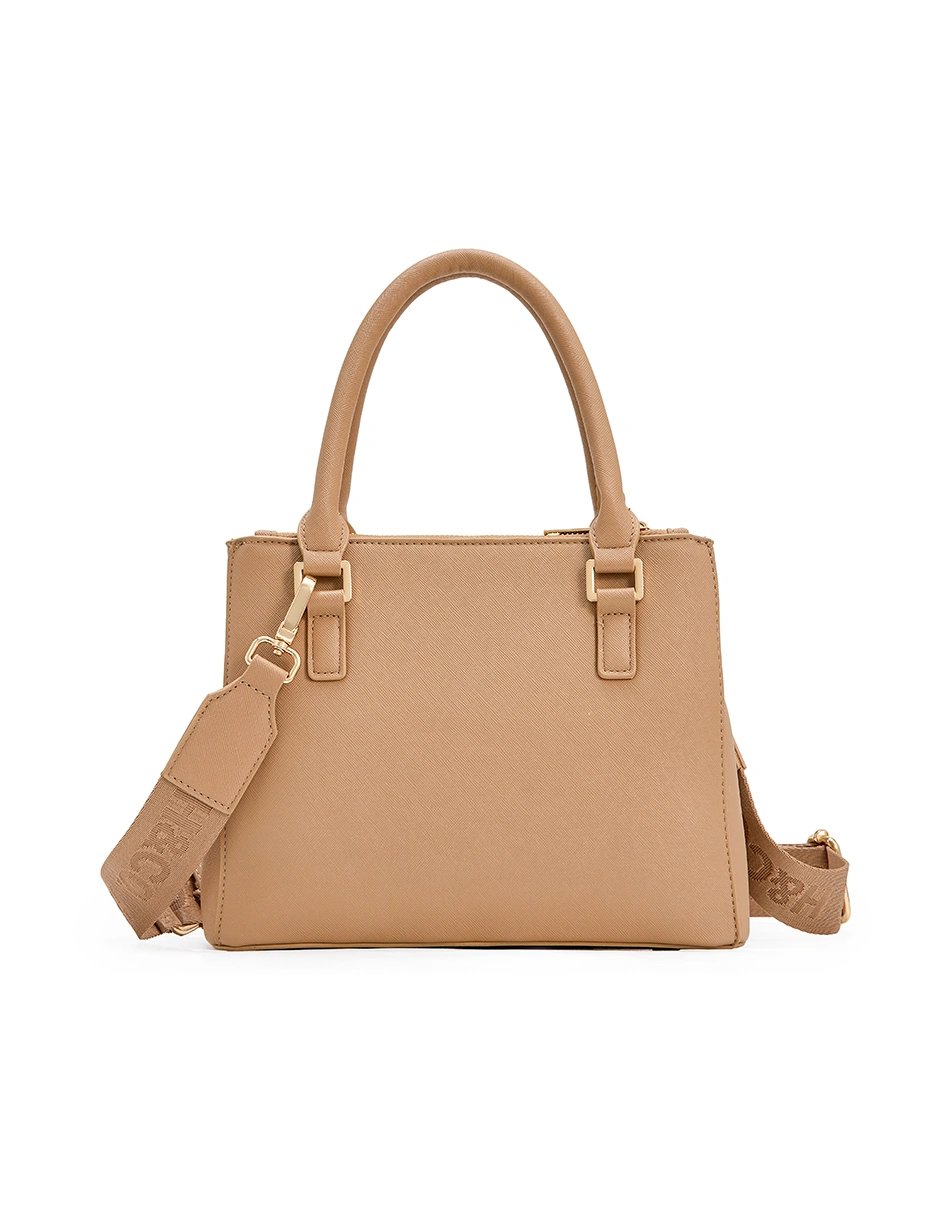 BOLSO SATCHEL H&CO. ELIANA 8109 TAUPE - 3