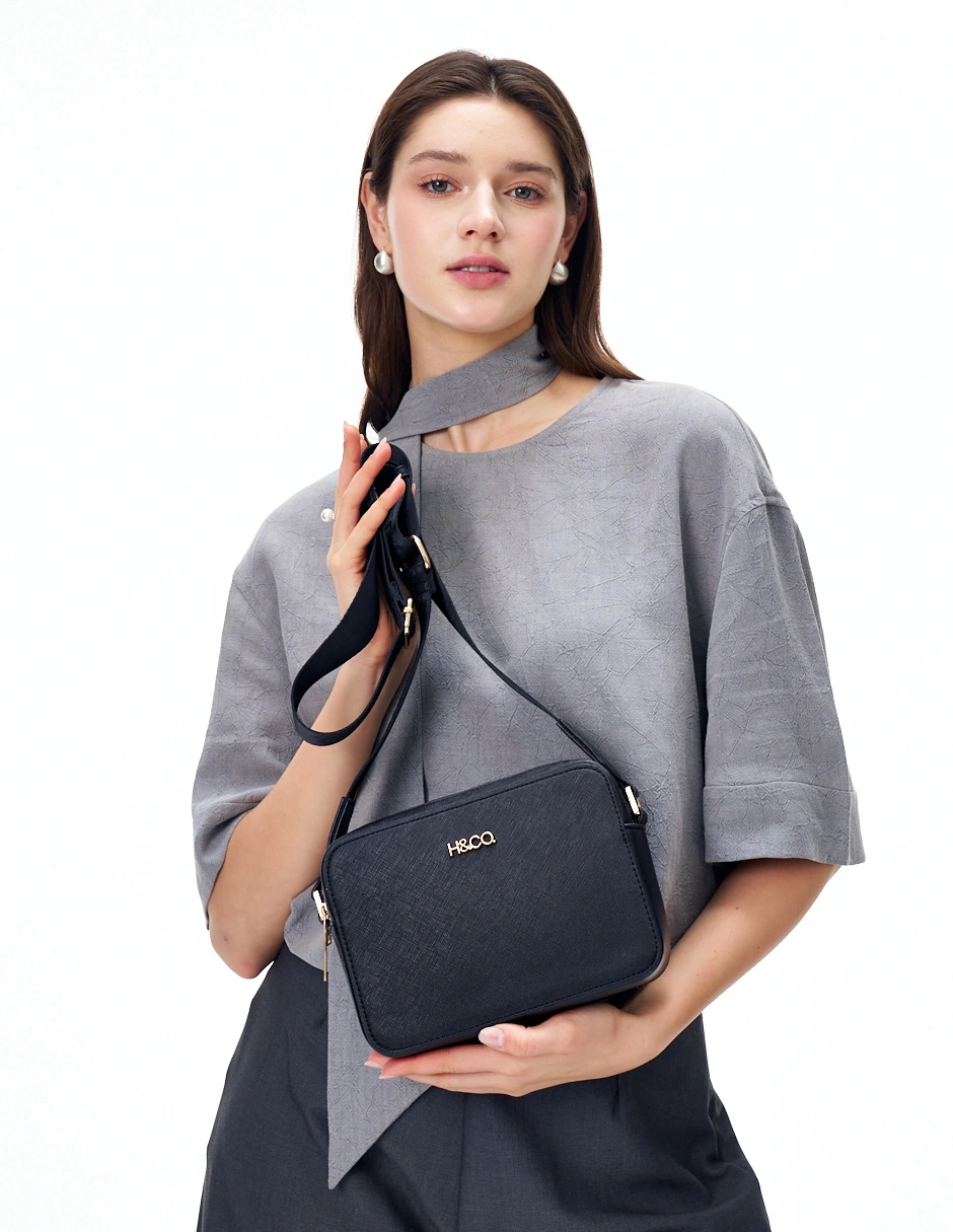 BOLSO CROSSBODY H&CO. ELIANA 8110 NEGRO - 5