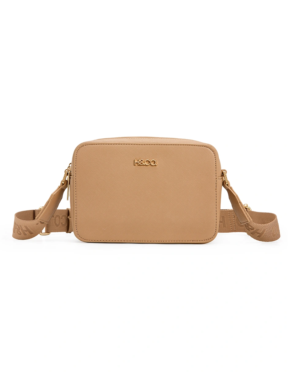 BOLSO CROSSBODY H&CO. ELIANA 8110 TAUPE - 1