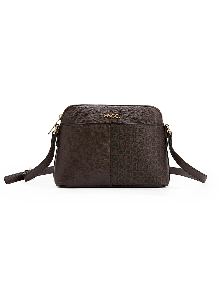 BOLSO CROSSBODY H&CO. AGNES 8113 CAFÉ - 1
