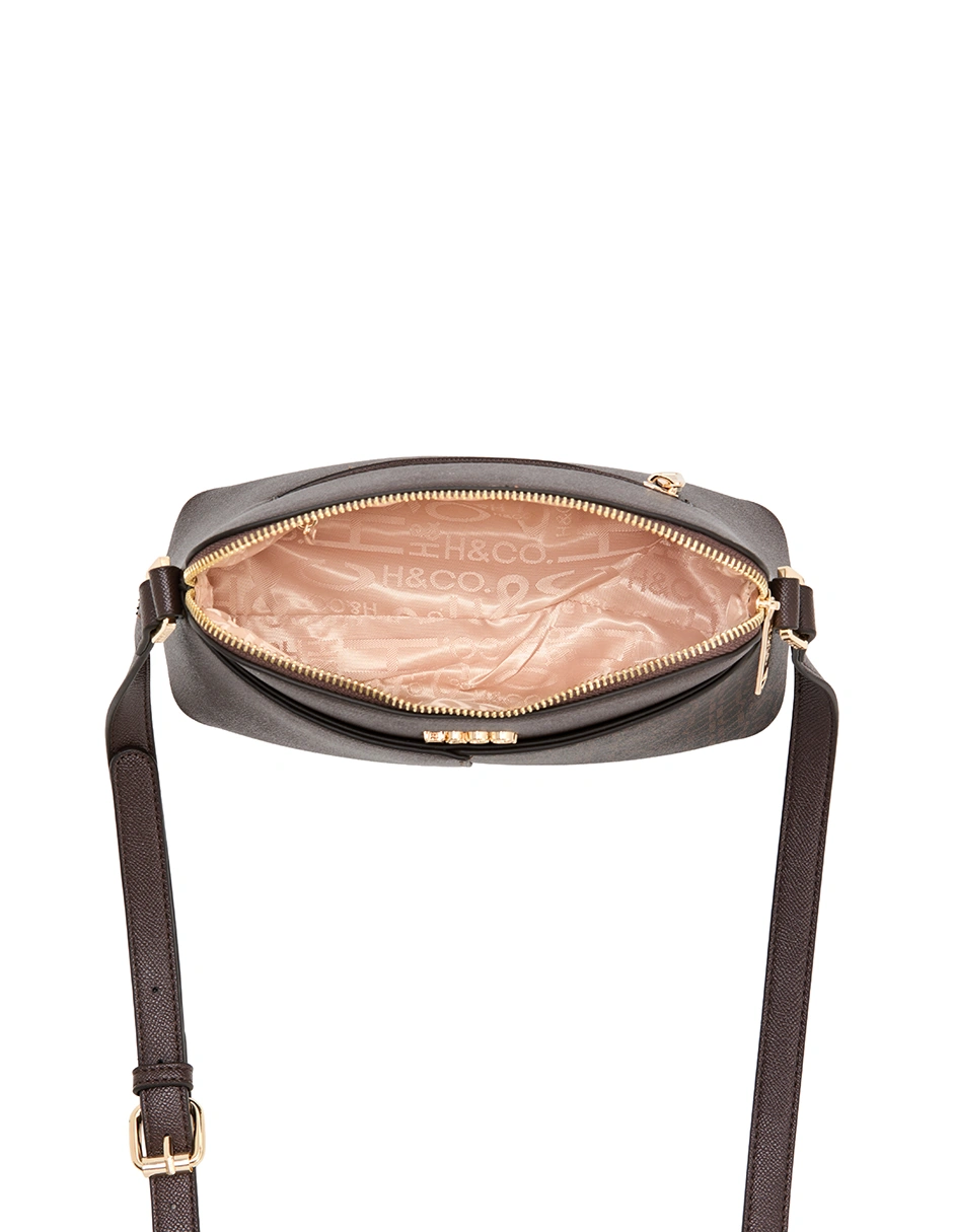 BOLSO CROSSBODY H&CO. AGNES 8113 CAFÉ - 4