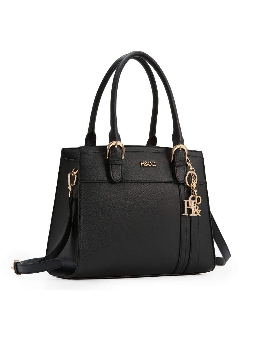 BOLSO TOTE H&CO. ANASTASIA 8124 NEGRO - 2