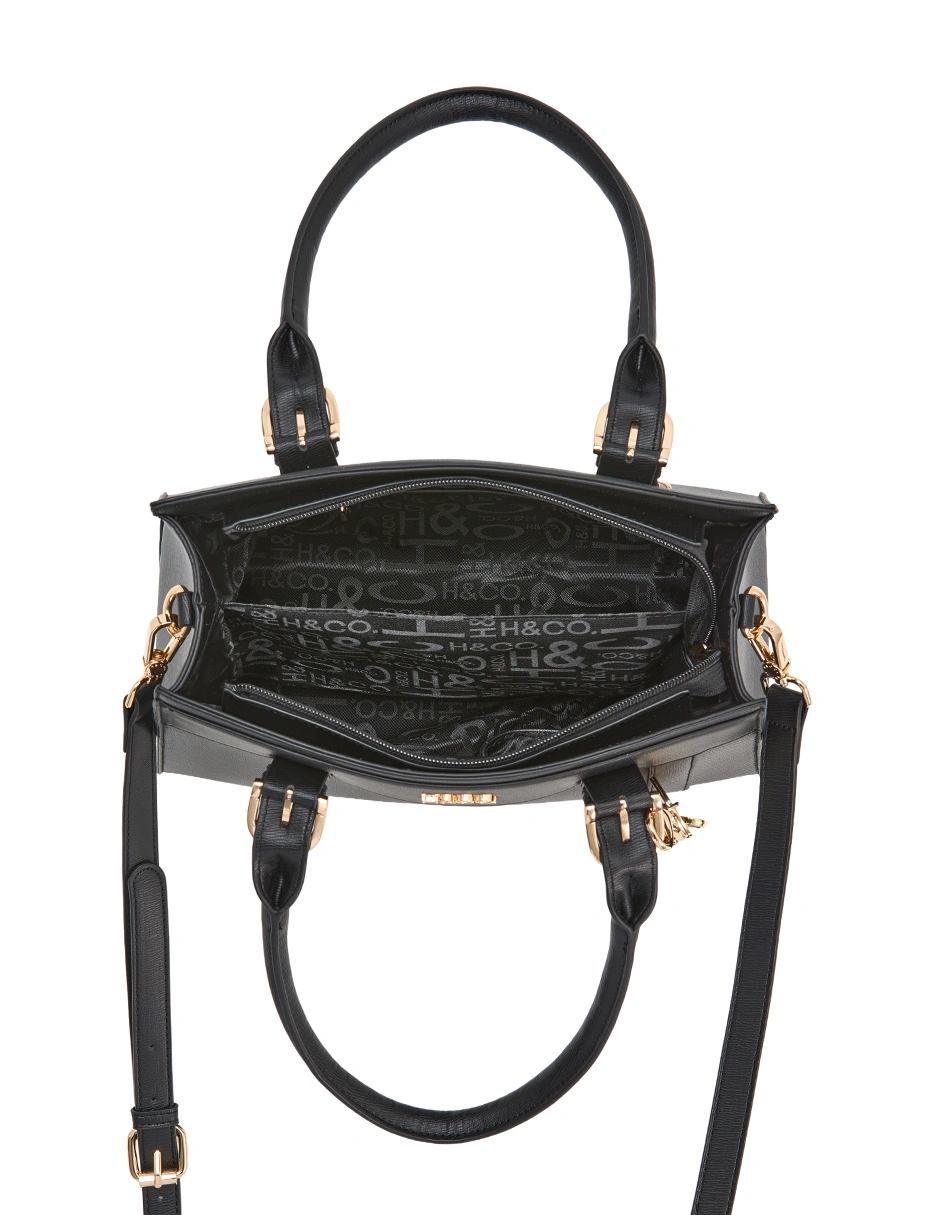 BOLSO TOTE H&CO. ANASTASIA 8124 NEGRO - 4