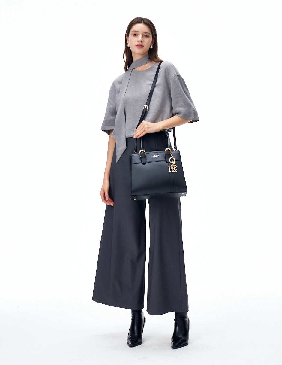 BOLSO TOTE H&CO. ANASTASIA 8124 NEGRO - 7