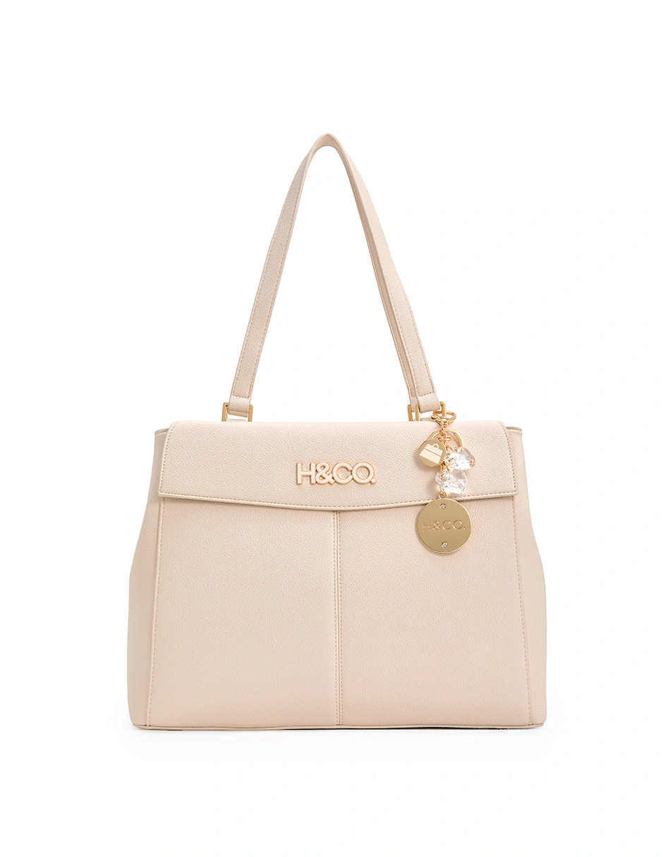 BOLSO TOTE H&CO. ISADORA 8127 BEIGE - 1