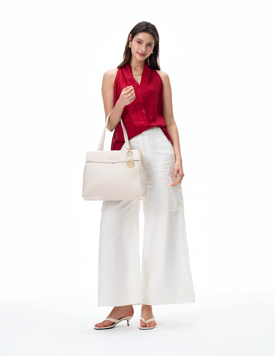 BOLSO TOTE H&CO. ISADORA 8127 BEIGE - 8