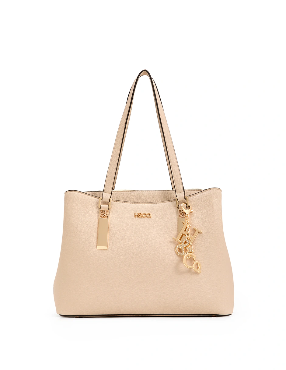 BOLSO TOTE H&CO. NICOLE 8142 BEIGE - 1