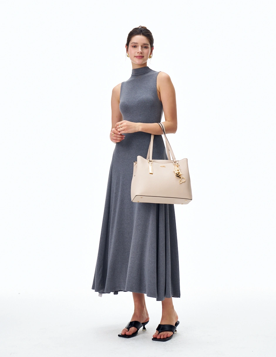 BOLSO TOTE H&CO. NICOLE 8142 BEIGE - 7