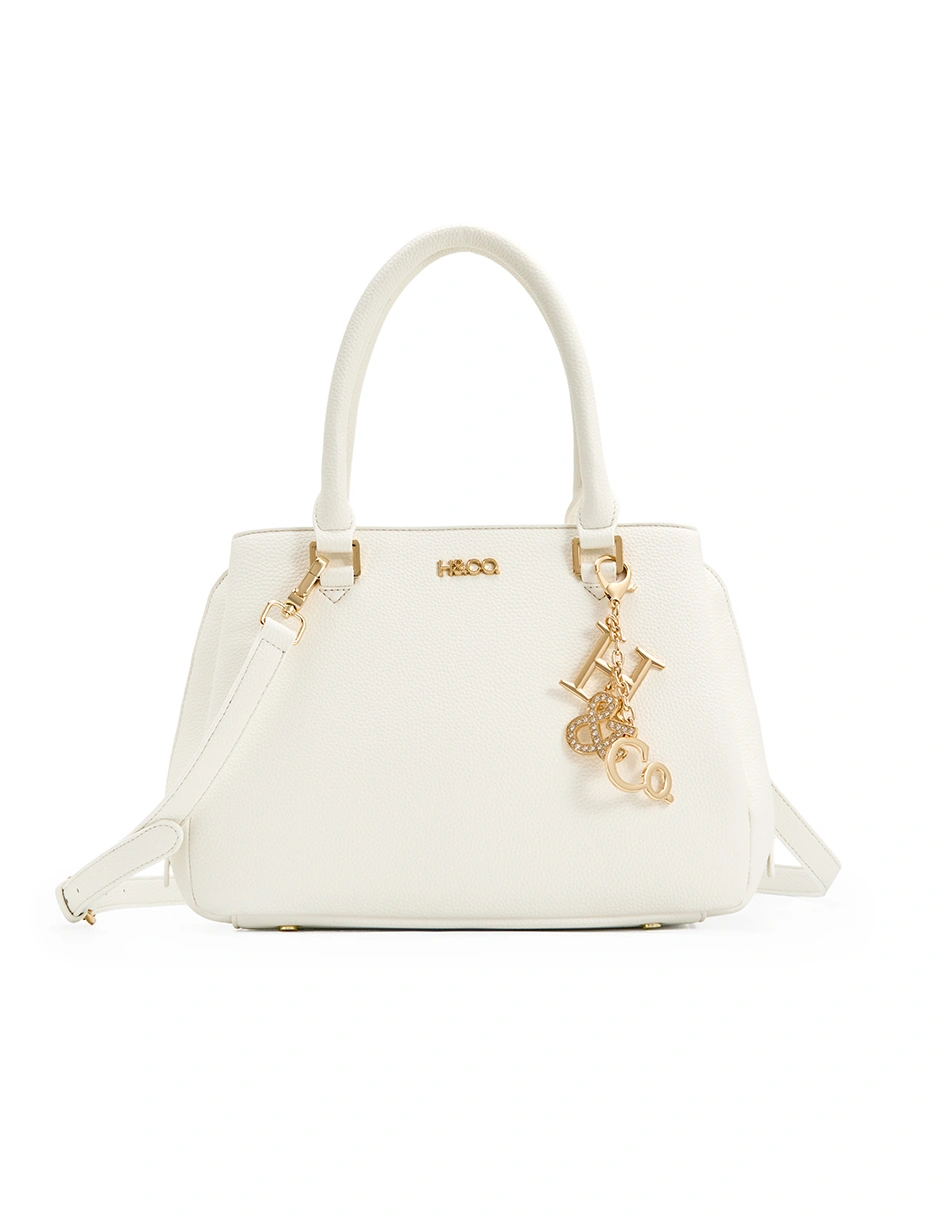 BOLSO SATCHEL H&CO. ELARA 8146 BLANCO - 1