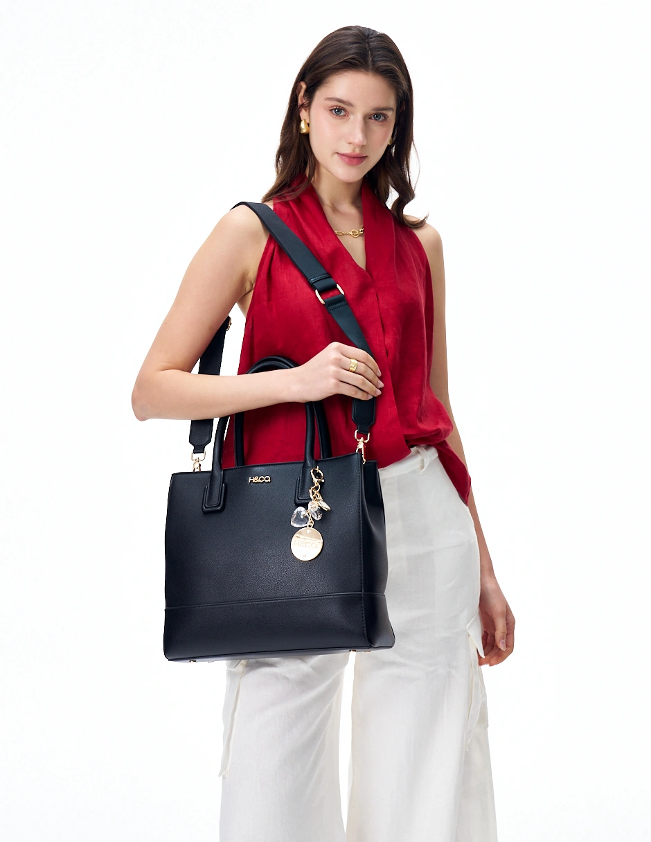 BOLSO TOTE H&CO. LARISSA 8159 NEGRO - 5