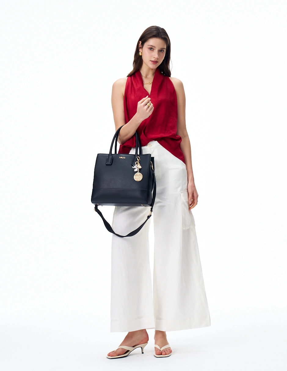 BOLSO TOTE H&CO. LARISSA 8159 NEGRO - 7