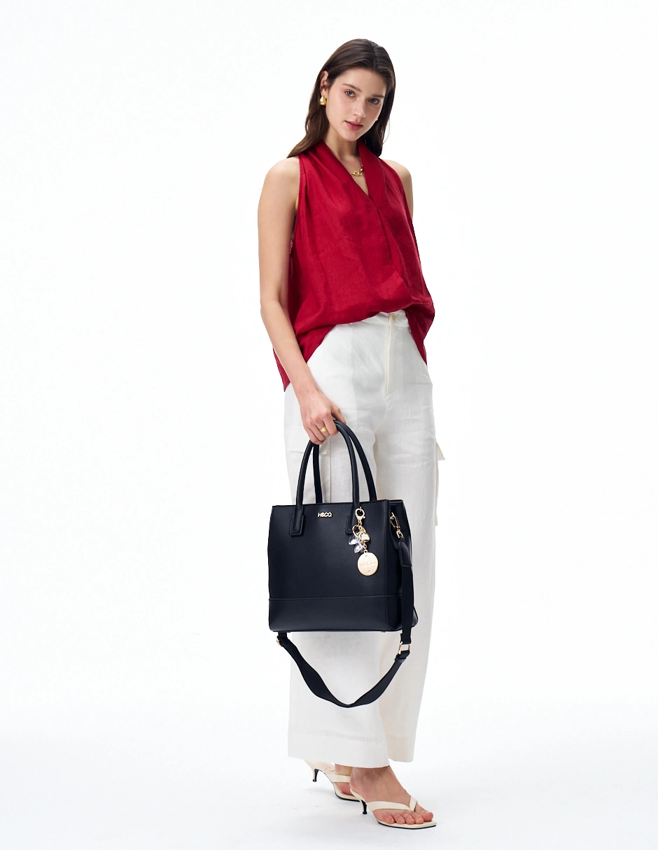 BOLSO TOTE H&CO. LARISSA 8159 NEGRO - 8