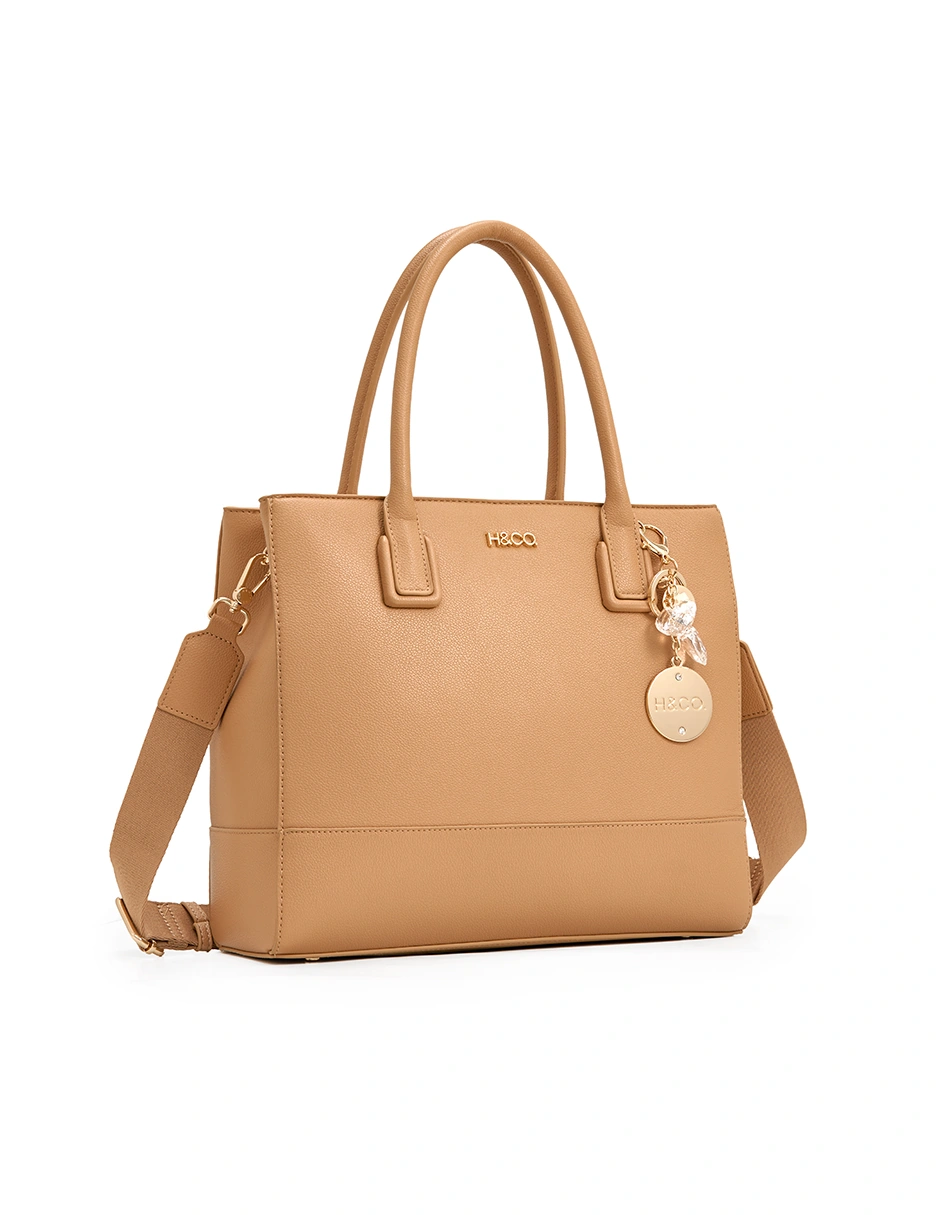 BOLSO TOTE H&CO. LARISSA 8159 CAMEL - 2