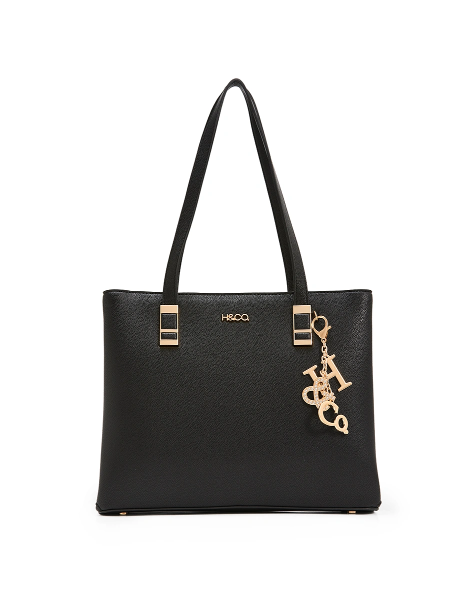 BOLSO TOTE H&CO. CALLA 8162 NEGRO - 1