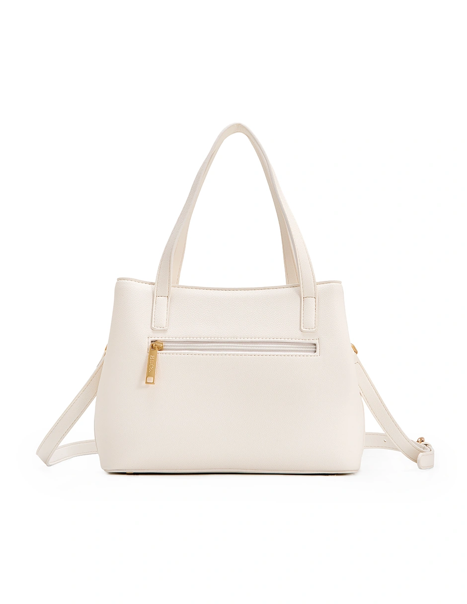 BOLSO SATCHEL H&CO. CALLA 8163 BLANCO - 3