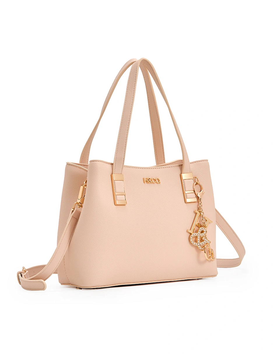 BOLSO SATCHEL H&CO. CALLA 8163 ROSADO - 2