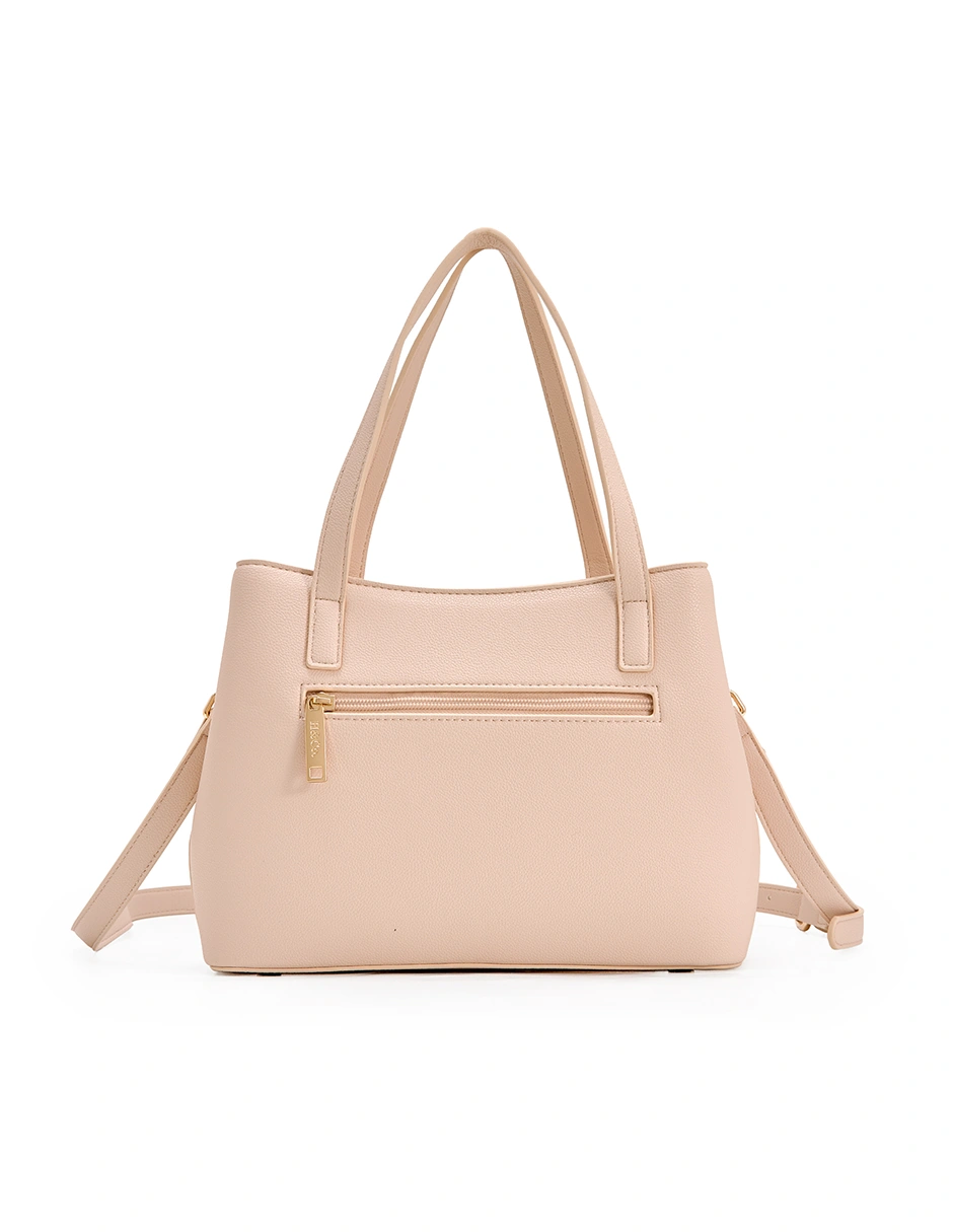 BOLSO SATCHEL H&CO. CALLA 8163 ROSADO - 3
