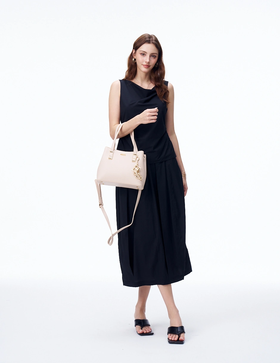 BOLSO SATCHEL H&CO. CALLA 8163 ROSADO - 7