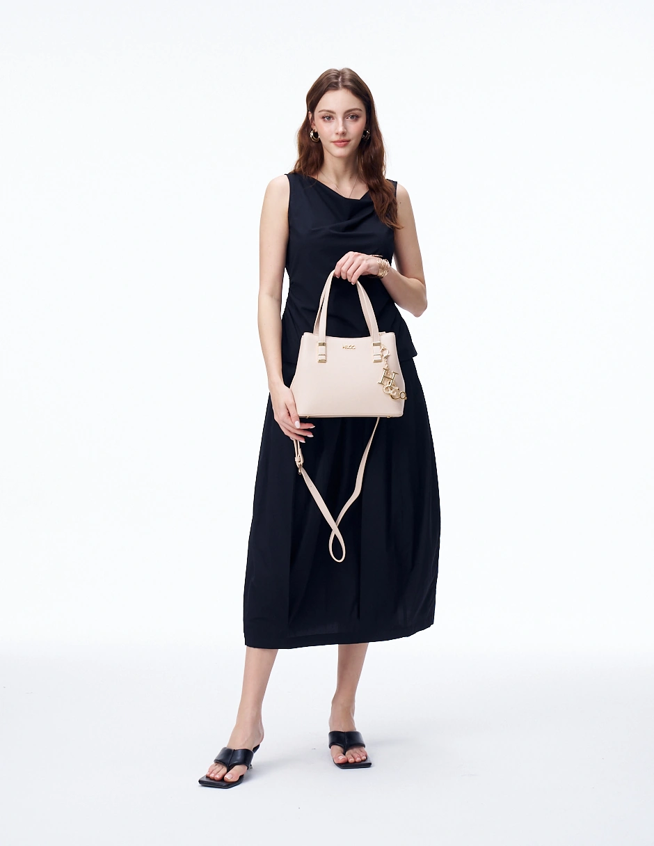 BOLSO SATCHEL H&CO. CALLA 8163 ROSADO - 8