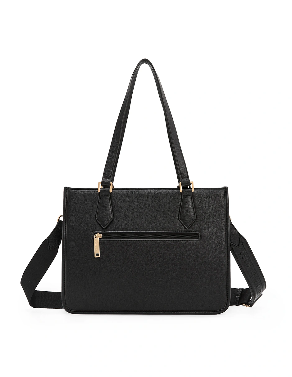 BOLSO TOTE H&CO. LEA 8171 NEGRO - 3